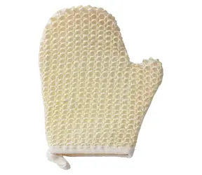 MSV SISAL exfoliačná sisalová rukavice biela / Rukavice / Sisal, polyester, huba / 18 x 0,7 x 22 cm