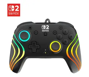 Turtle Beach Afterglow Wave čierna / Herný ovládač / drôtový / USB-C / Nintendo Switch 2 / RGB podsvietenie