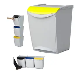 Denox Ekosystem žltý / Odpadkový kôš / Triedený odpad - plast / 25 l