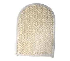 MSV SISAL exfoliačná sisalová rukavice biela, malá / Sisal, polyester, huba / 15 x 20,5 cm
