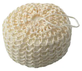 MSV SISAL exfoliačná sisalová huba biela / okrúhla / sisal, polyester