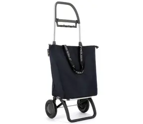 Rolser Mini Bag MF 2 Logic tmavo šedá / Nákupná taška na kolieskach / objem 15-21 l / nosnosť 40 kg