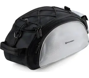 Wozinsky WBB1BK čierna / Taška na nosič kolesa / 13 l / s ramenným popruhom / univerzálna