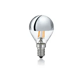 Ideal lux LED CLASSIC SFERA E14 chrómová / Žiarovka / P45 / 4W / 370lm / 3000K teplá biela / nestmievateľná
