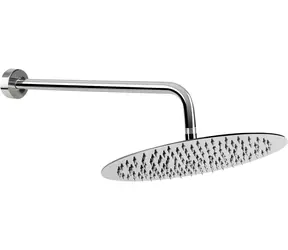 Hydroland Ultra Slim strieborná / Dažďová sprchová hlavica / jednofunkčná
