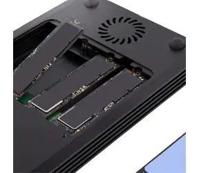 StarTech M2E4BTB3 / Externý box na M.2 SSD / Thunderbolt 3 / 2x Port / s ventilátorom