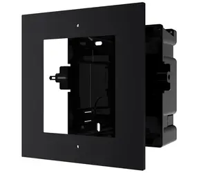 HIKVISION DS-KD-ACF1/BLACK čierna / Rámček interkomu / zápustná montáž / pre 1 modul IP/2-vodičový / hliníková zliatina