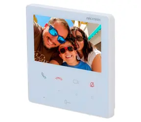 HIKVISION DS-KH6110-WE1 biela / IP bytový monitor / 4,3 palca / dotykový displej / Wi-Fi / PoE