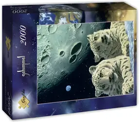 GRAFIKA Puzzle Brloh snežných leopardov / 2000 dielikov / 68 x 96 cm