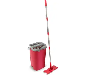 Lamart LT8067 červený / Upratovací set / 11 l / Tyč 125,5 cm / Plast