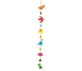 FOLIA 52932 Kreatívna filcová sada Girlanda dinosaurus / Kreatívna sada na šitie / od 8 rokov