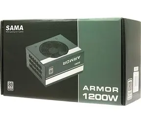 Inter-tech SAMA FTX-1200-A Armor čierna / Zdroj / ATX 2.4 / 1200W / 80 PLUS Platinum / Plne modulárny / 120 mm