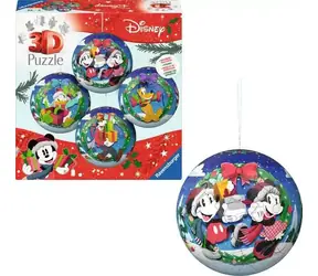 Ravensburger Puzzle ozdoby Disney Vianoce / Sada 4x54 dielikov / od 6 rokov