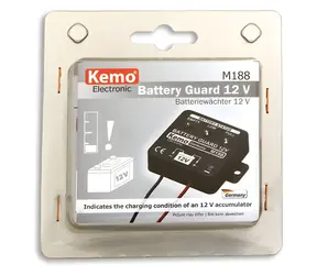Kemo M188 / Modul kontroly stavu batérie / 12V / 3x LED