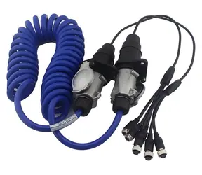 KEETEC Flexi kabeláž M12 pre 3 kamery / Kabeláž pre auto kamery / 2x M12 4PIN / dĺžka až 5 m