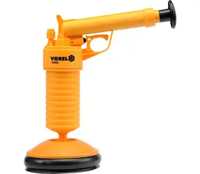 Vorel 55500 Pištoľ na čistenie odpadov / tlakový vzduch / 2 nástavce O135 a 63 mm