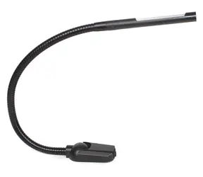 KEETEC ML2271 čierna / LED čítacie svietidlo / flexibilné rameno / biele / červené svetlo / 12V / 72lm