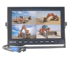 10" KEETEC TFT10HD4 / Monitor do auta / AHD / 4 kamery / 4-split / 1024x600 / 12/24V