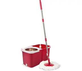 Lamart LT8062 Clean červený / Mop / Rotačný so žmýkačom / Skladací / 10 l / 120 cm