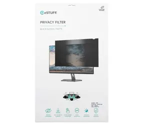 eSTUFF Privacy Filter 19" / Filter ochrany súkromia / 16:10 / 408 × 255 mm / univerzálny