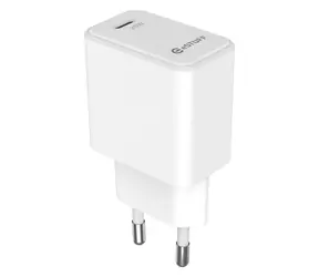 eSTUFF USB-C PD 20W biela / Nabíjačka / 1x USB-C / 20 W / 100-240 V