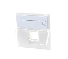 Lanview LKS835 Euro Outlet 45x45 / Výstupný box / 1 Port / s clonkou