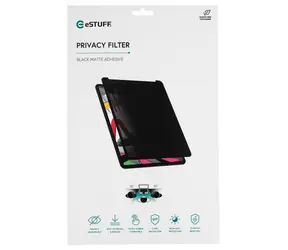 eSTUFF Adhesive Privacy Filter pre iPad Air 11" (2024/2025/2026) čierna / Filter ochrany súkromia / lepiaca páska