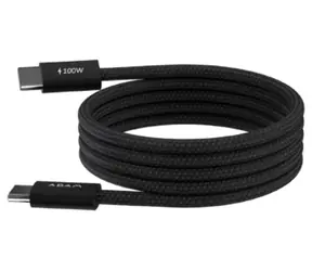 Adam Elements iLinio C100 čierna / Magnetický kábel / USB-C - USB-C / 100W / 2 ks