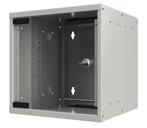 Lanview SOHO 10" nástenný rozvádzač biela / Nástenný rozvádzač / 9U / 312×300×440 mm / sklenené dvere