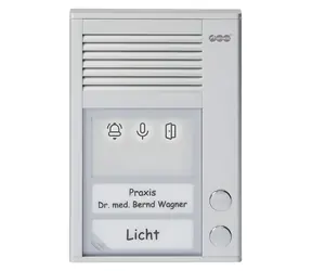 Auerswald TFS-Dialog 212 strieborná / Dverný interkom / handsfree / IP22 / 2 tlačítka
