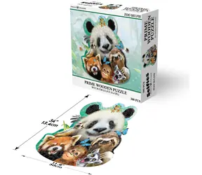 Prime 3D Drevené puzzle Afrika / 300 dielikov