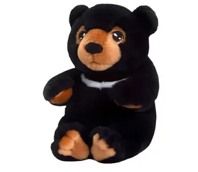 KEEL TOYS SE1454 Medveď čierny / Plyšová hračka / 18 cm