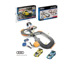 MADE Autodráha s licenciou Audi 140 x 88 cm / Autodráha / Na batérie 6x AA / od 8 rokov