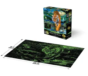 Prime 3D Svietiace puzzle Tiger / 500 dielikov