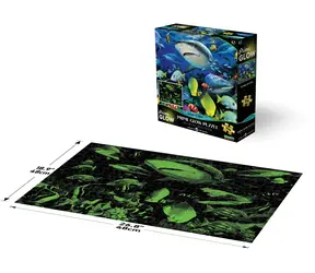 Prime 3D Svietiace puzzle Žralok /500 dielikov/ od 8 rokov