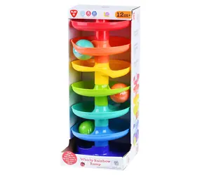 PLAYGO Krúživá dúhová rampa / Guľôčková dráha / plast