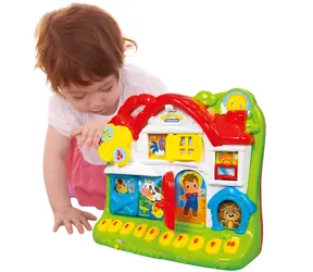 Clementoni Baby Veselá kukučková farma / Interaktívna hračka / 12 zvieratiek / zvuky a svetlá
