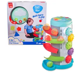 HAP-P-KID Interaktívna veža s prekvapením 5v1 / od 12 mesiacov / plast / 2× AAA batérie