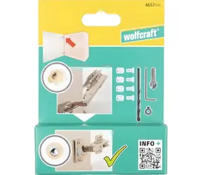 Wolfcraft Sada na opravu závesov / Sada / Strana korpusu