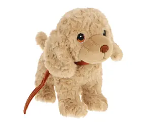 KEEL TOYS Keeleco Plyšový pes na vodítku Španiel / 23 cm / od 3 rokov