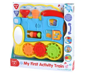 PLAYGO Môj prvý vlak - aktivity / Interaktívna hračka / zvukové efekty / batéria AAA 2 ks