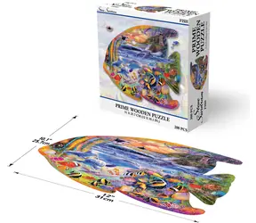 Prime 3D Drevené puzzle Ryba / 200 dielikov / od 3 rokov