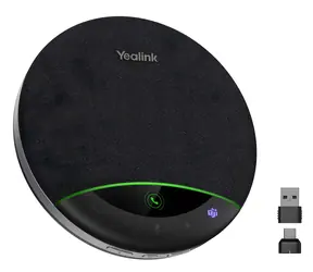 Yealink SP96 čierna / Konferenčný reproduktor / Bluetooth 5.3 / USB-C/A dongle / Displej