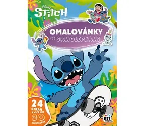 JIRI MODELS Omaľovánky so samolepkami Lilo & Stitch / A4 / 24 strán / 20+ samolepiek / od 3 rokov