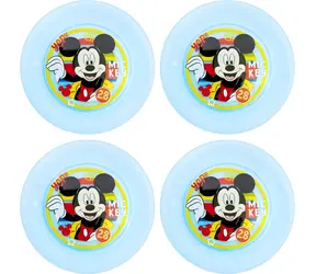 STOR Sada tanierov Mickey Mouse / Detský tanier / 4 ks / Do umývačky aj mikrovlnky