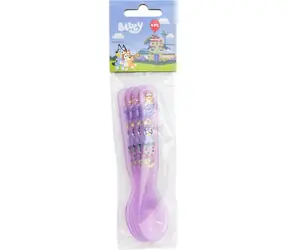 STOR Sada lyžičiek Bluey / Detské lyžičky / 4 ks / Bez BPA
