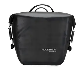 Rockbros AS-003-1BK čierna / Taška na bicykel / Predné aj zadné uchytenie / Popruh cez rameno / 10-14 l / Vodeodolná