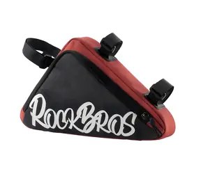 Rockbros G002 Flash Journey červená / Rámová taška na bicykel / trojuholníková / 1,4 l