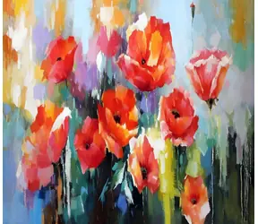 Norimpex Diamantové maľovanie Vlčie maky / 30x40 cm