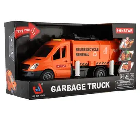 TEDDIES Auto smetiarske / 30 cm / na zotrvačník / so svetlom a zvukom / od 3 rokov